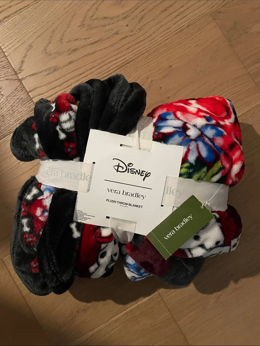Disney Vera Bradley 101 Dalmatians Plush Throw Blanket, NWT